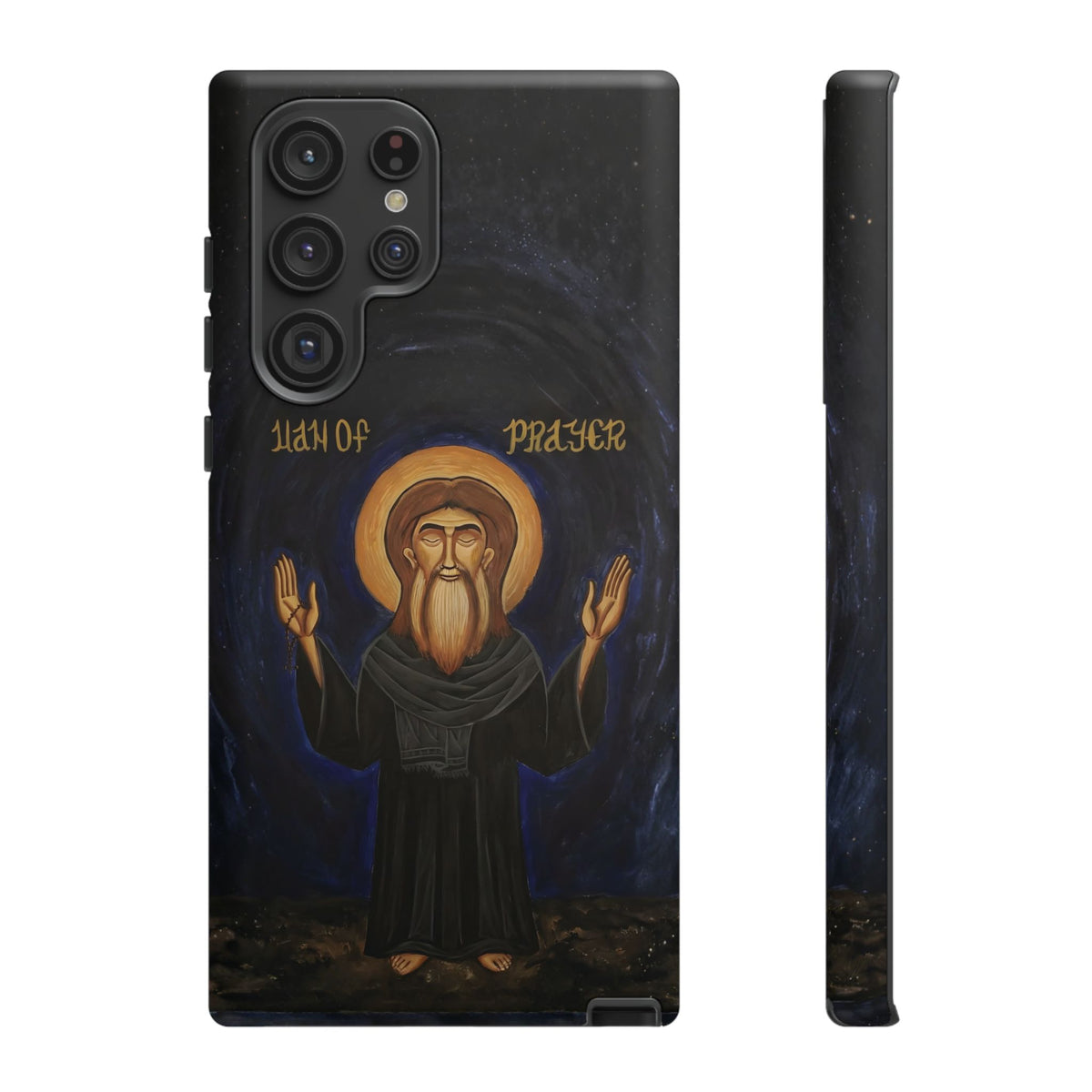 Christelijk telefoonhoesje Paus Cyrillus VI zwart mat