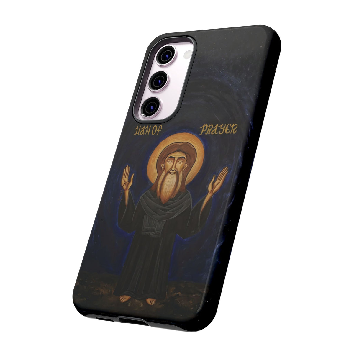 Christelijk telefoonhoesje Paus Cyrillus VI zwart mat