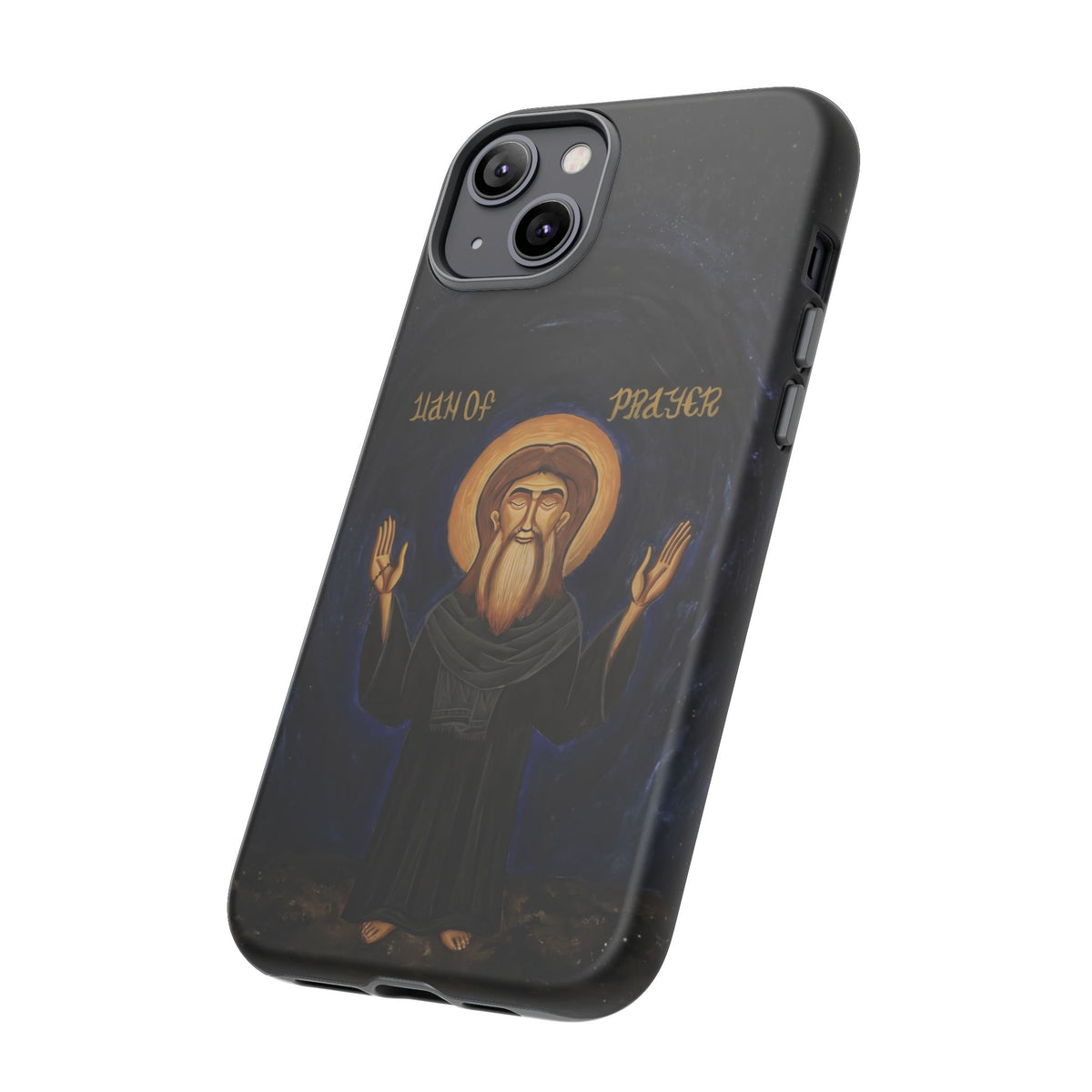 Christelijk telefoonhoesje Paus Cyrillus VI zwart mat
