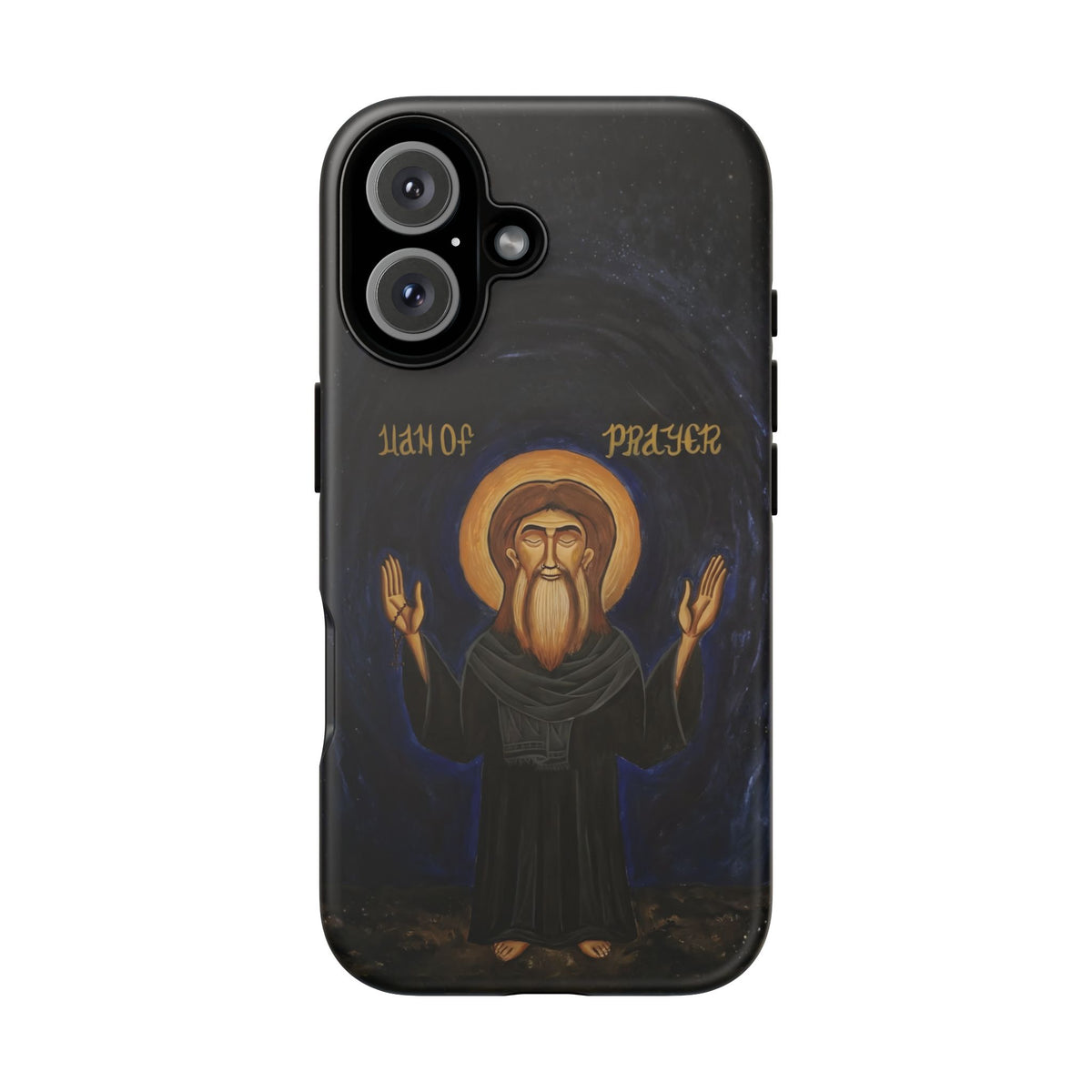 Christelijk telefoonhoesje Paus Cyrillus VI zwart mat