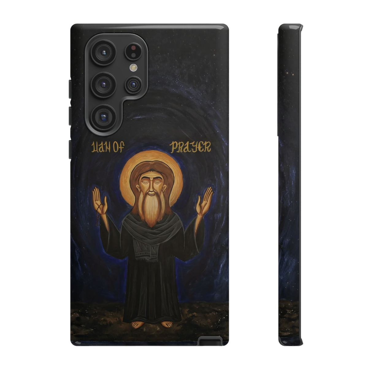 Christelijk telefoonhoesje Paus Cyrillus VI zwart mat