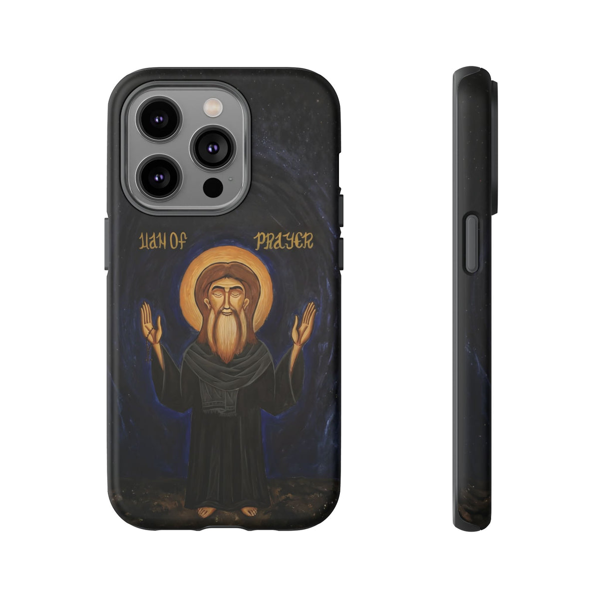 Christelijk telefoonhoesje Paus Cyrillus VI zwart mat