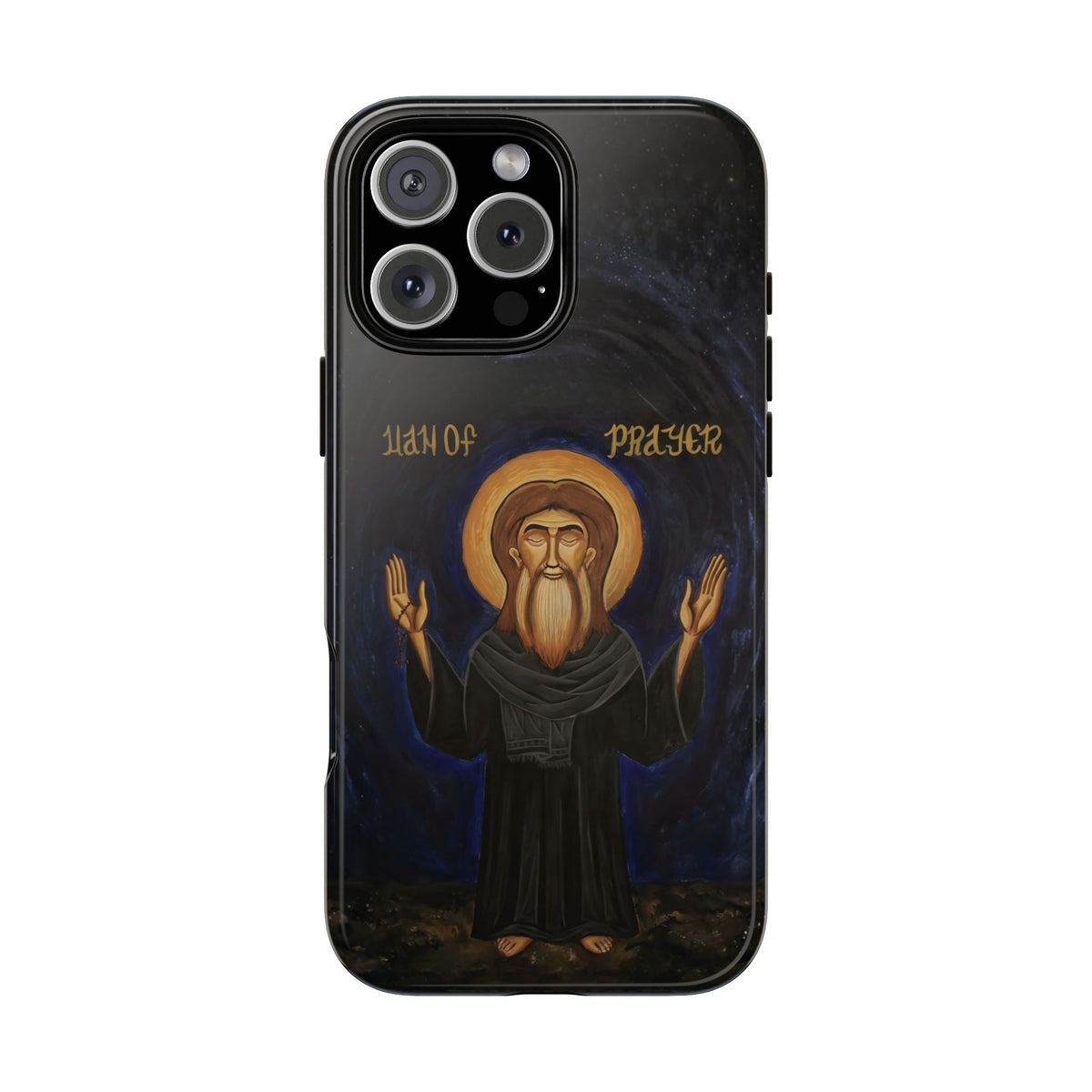 Christelijk telefoonhoesje Paus Cyrillus VI zwart mat