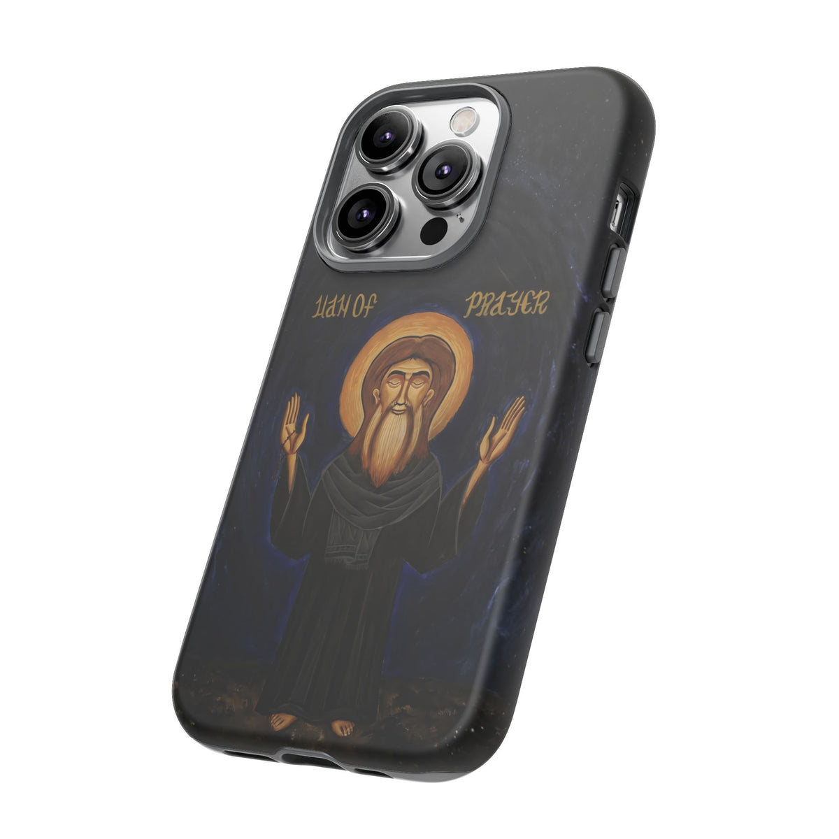 Christelijk telefoonhoesje Paus Cyrillus VI zwart mat