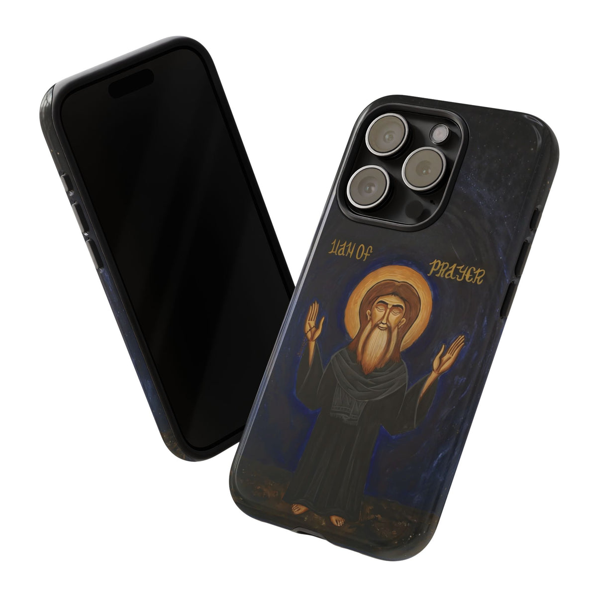 Christelijk telefoonhoesje Paus Cyrillus VI zwart mat