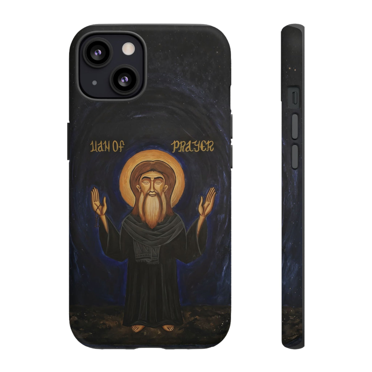 Christelijk telefoonhoesje Paus Cyrillus VI zwart mat
