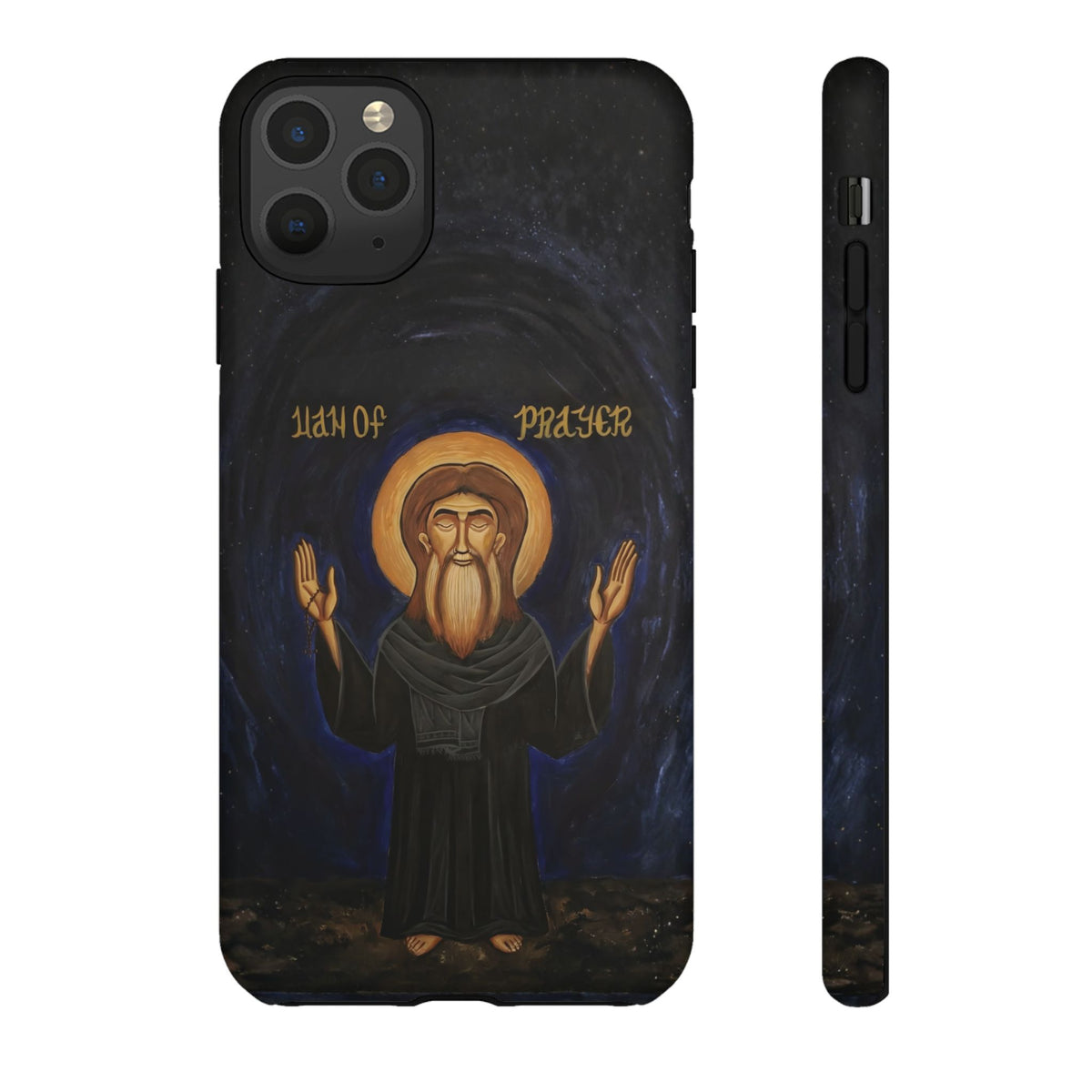 Christelijk telefoonhoesje Paus Cyrillus VI zwart mat