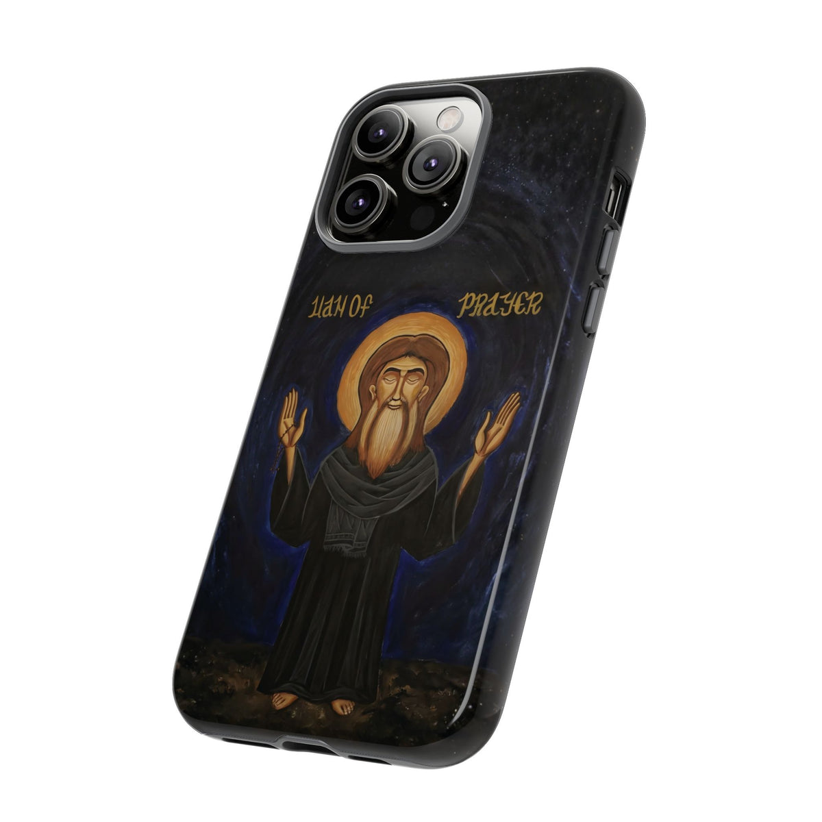 Christelijk telefoonhoesje Paus Cyrillus VI zwart mat