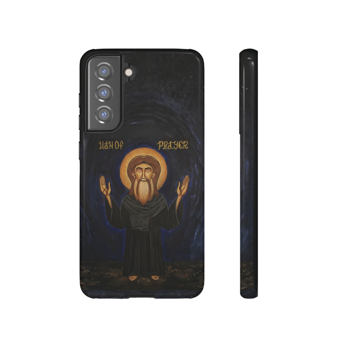 Christelijk telefoonhoesje Paus Cyrillus VI zwart mat