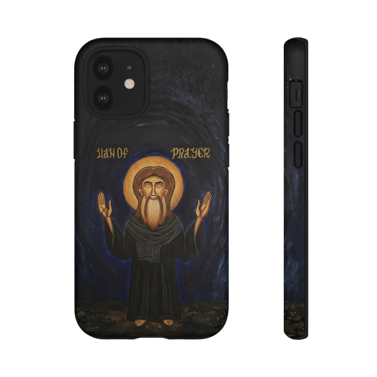 Christelijk telefoonhoesje Paus Cyrillus VI zwart mat