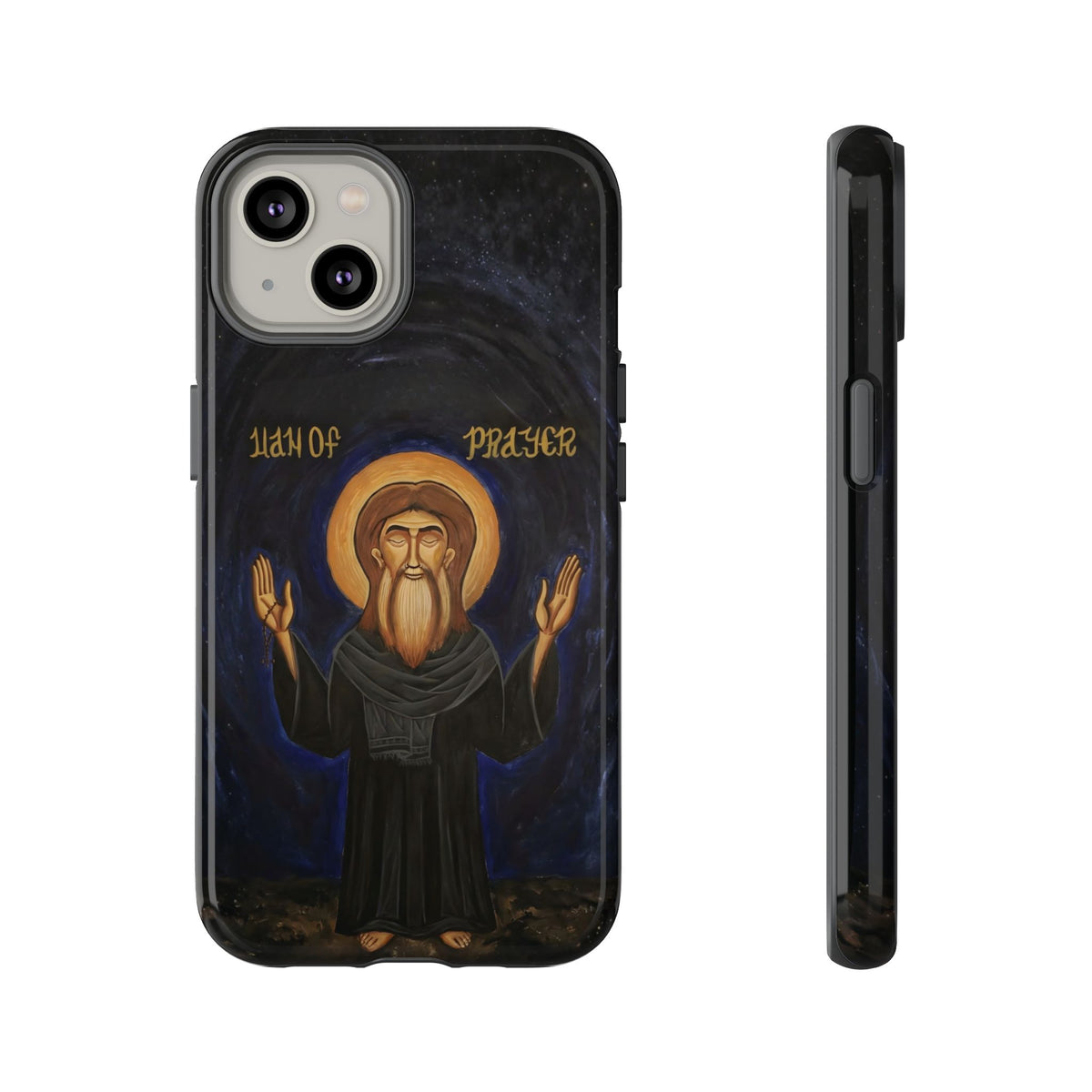 Christelijk telefoonhoesje Paus Cyrillus VI zwart mat