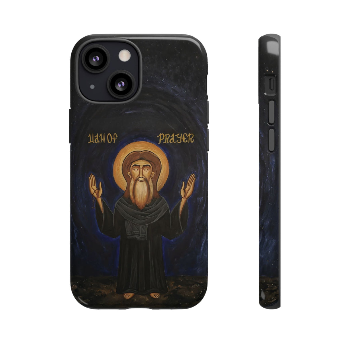 Christelijk telefoonhoesje Paus Cyrillus VI zwart mat