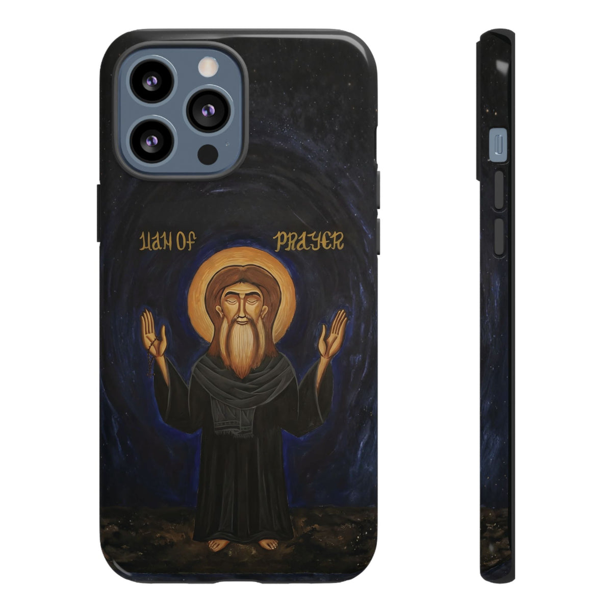 Christelijk telefoonhoesje Paus Cyrillus VI zwart mat