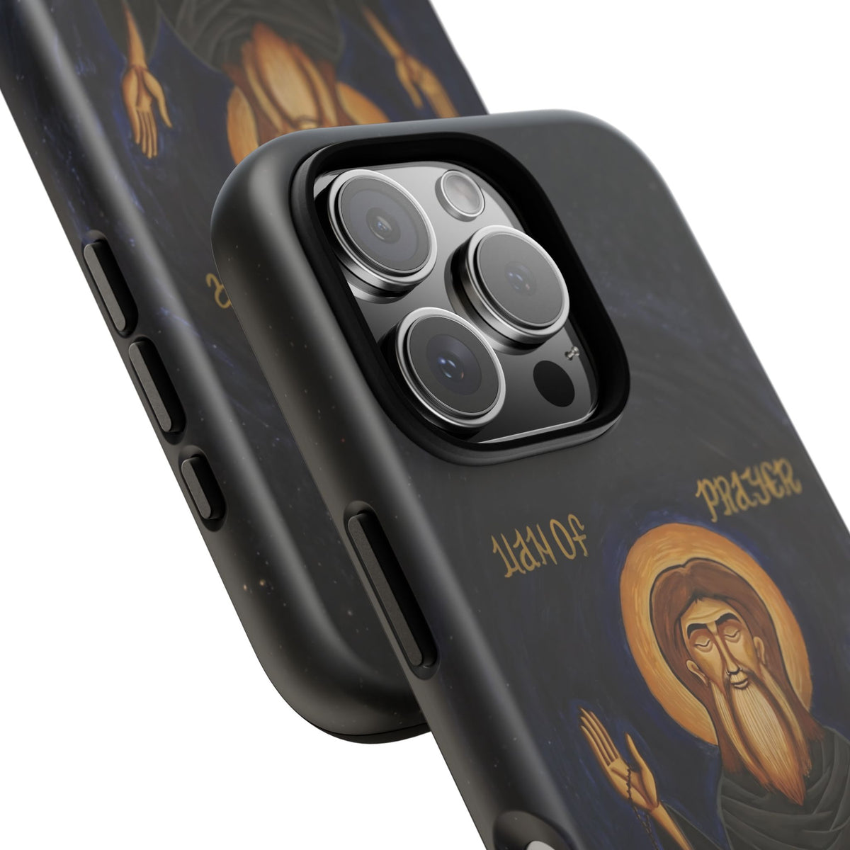 Christelijk telefoonhoesje Paus Cyrillus VI zwart mat