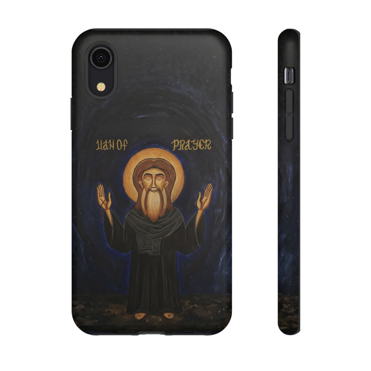 Christelijk telefoonhoesje Paus Cyrillus VI zwart mat
