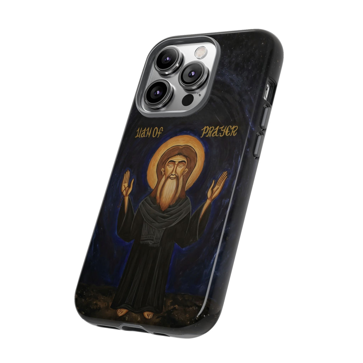Christelijk telefoonhoesje Paus Cyrillus VI zwart mat
