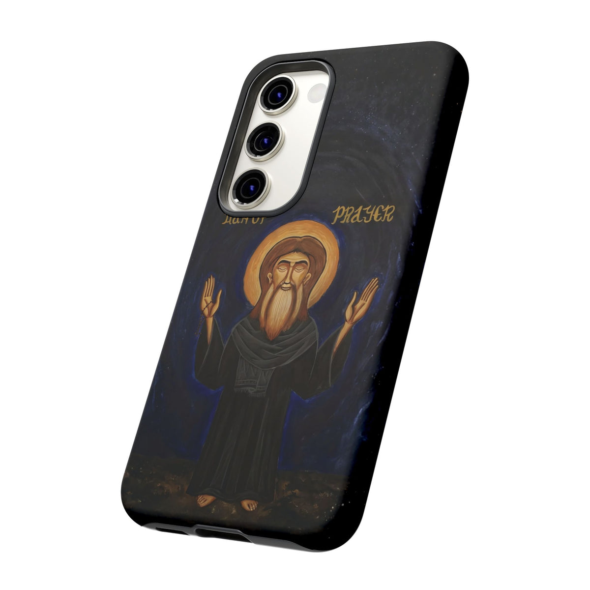 Christelijk telefoonhoesje Paus Cyrillus VI zwart mat