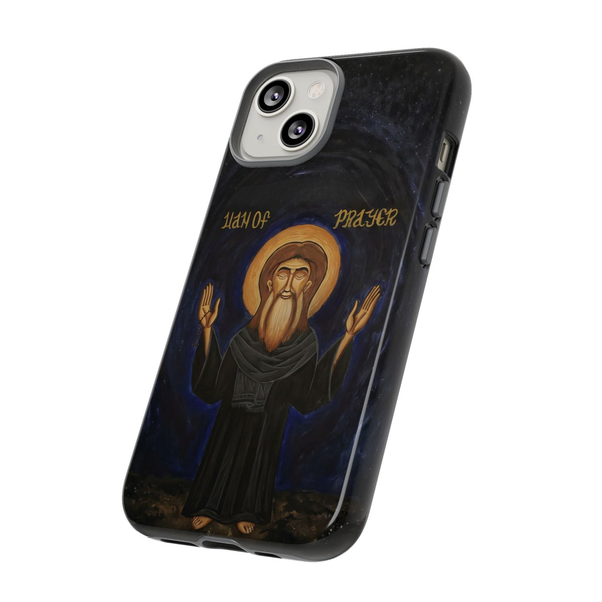 Christelijk telefoonhoesje Paus Cyrillus VI zwart mat