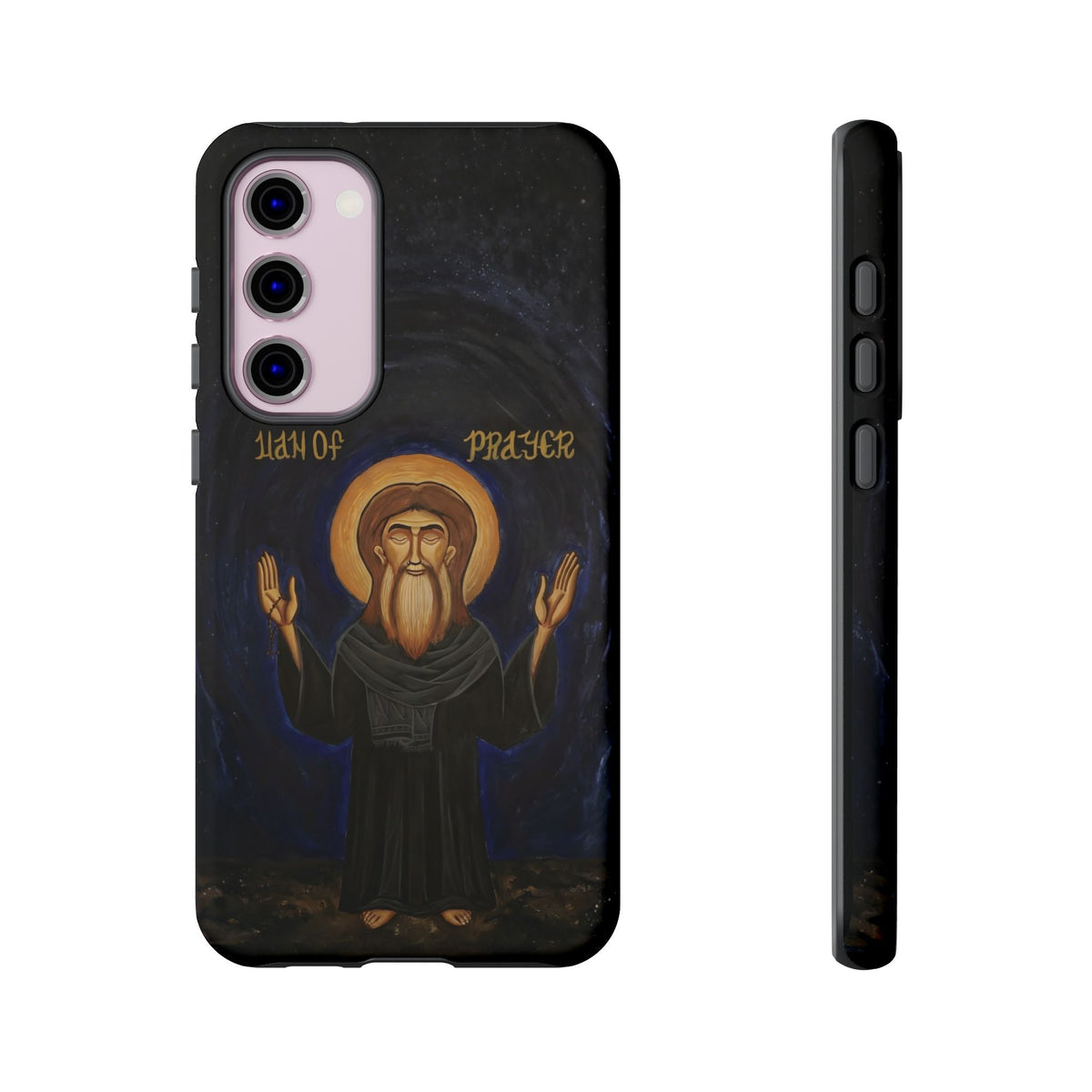 Christelijk telefoonhoesje Paus Cyrillus VI zwart mat