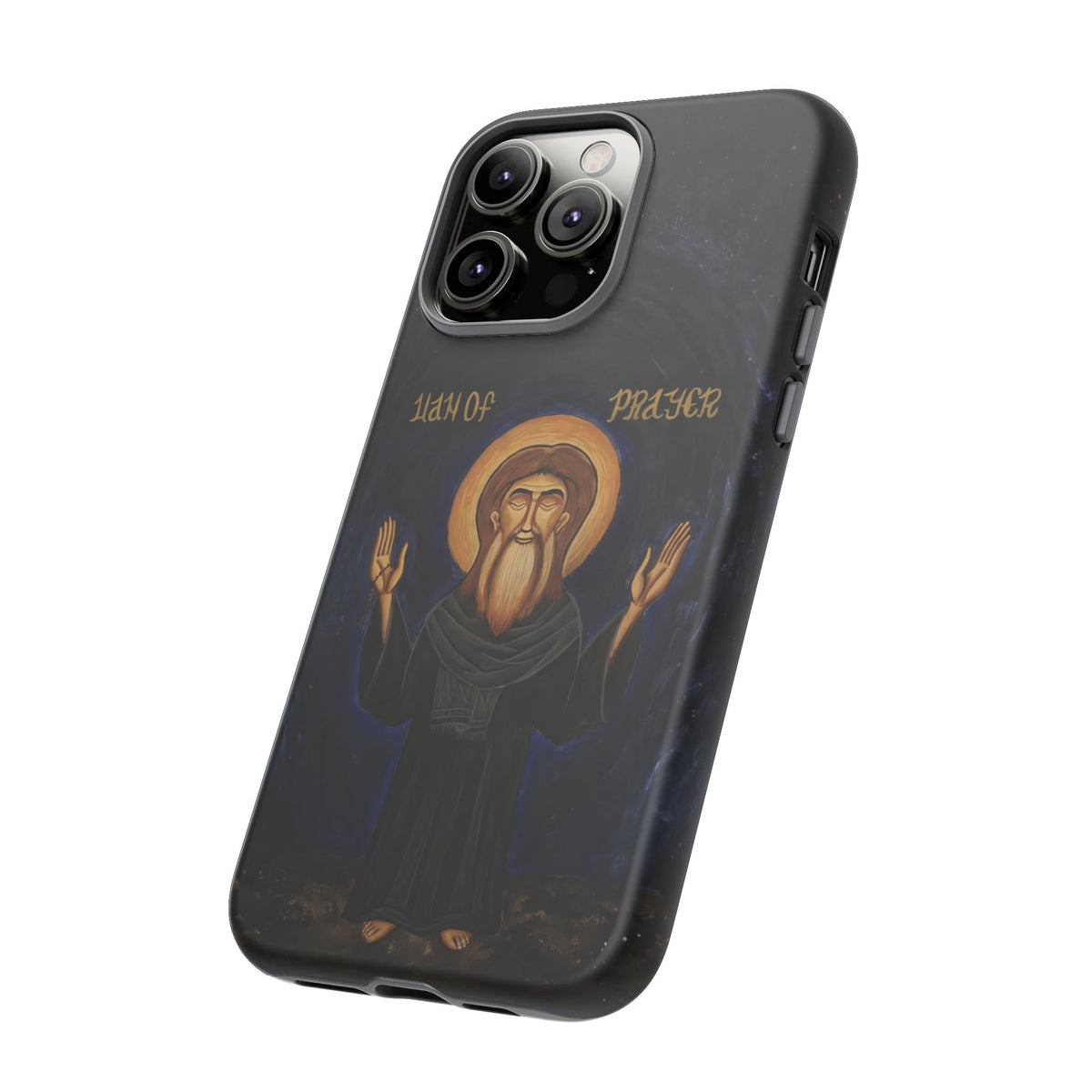 Christelijk telefoonhoesje Paus Cyrillus VI zwart mat