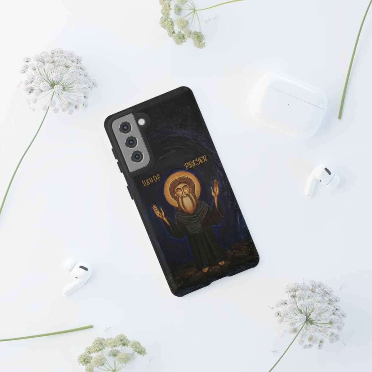 Christelijk telefoonhoesje Paus Cyrillus VI zwart mat