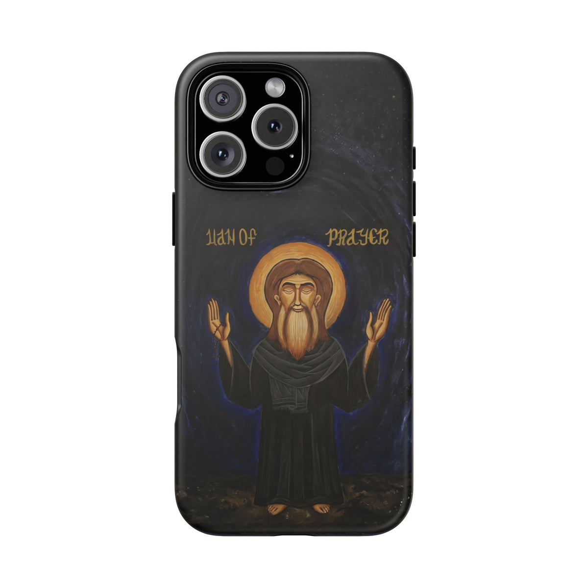 Christelijk telefoonhoesje Paus Cyrillus VI zwart mat